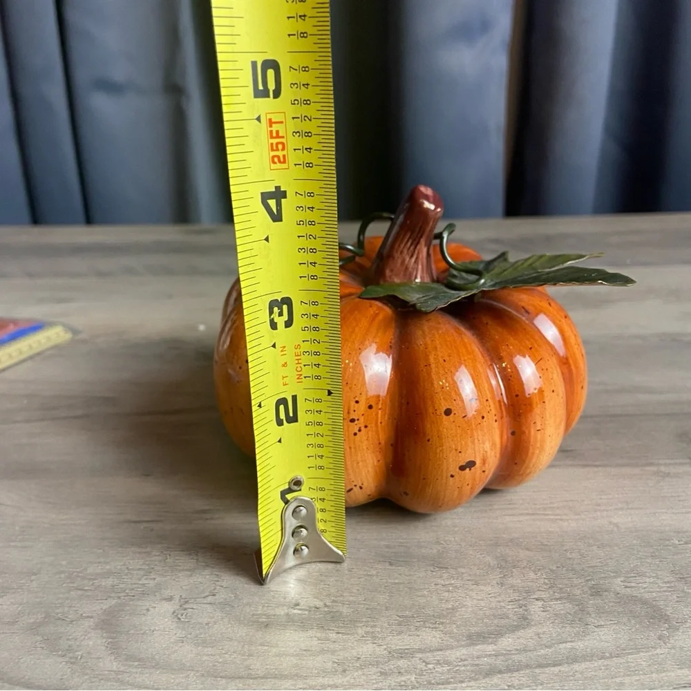 Ceramic speckled‎ pumpkin Halloween fall home decor